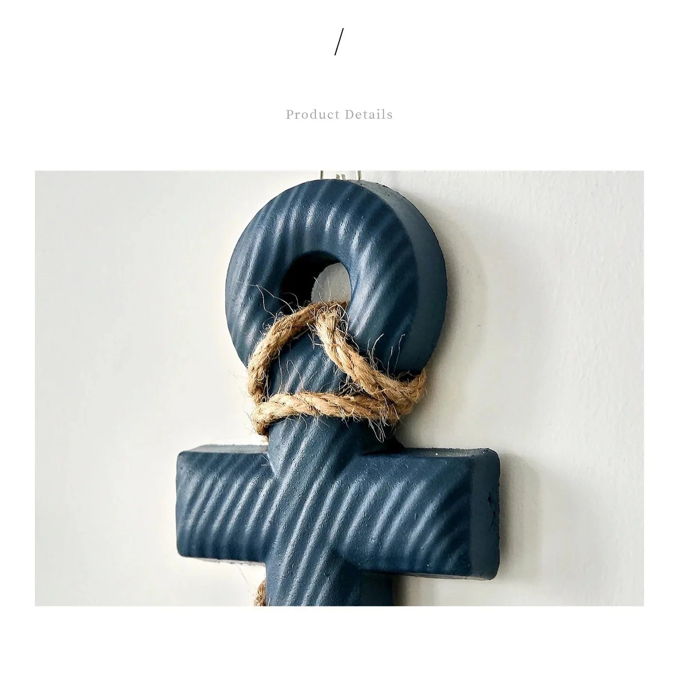 2PCS Nautical Ship Wheel and Anchor Wall Decor