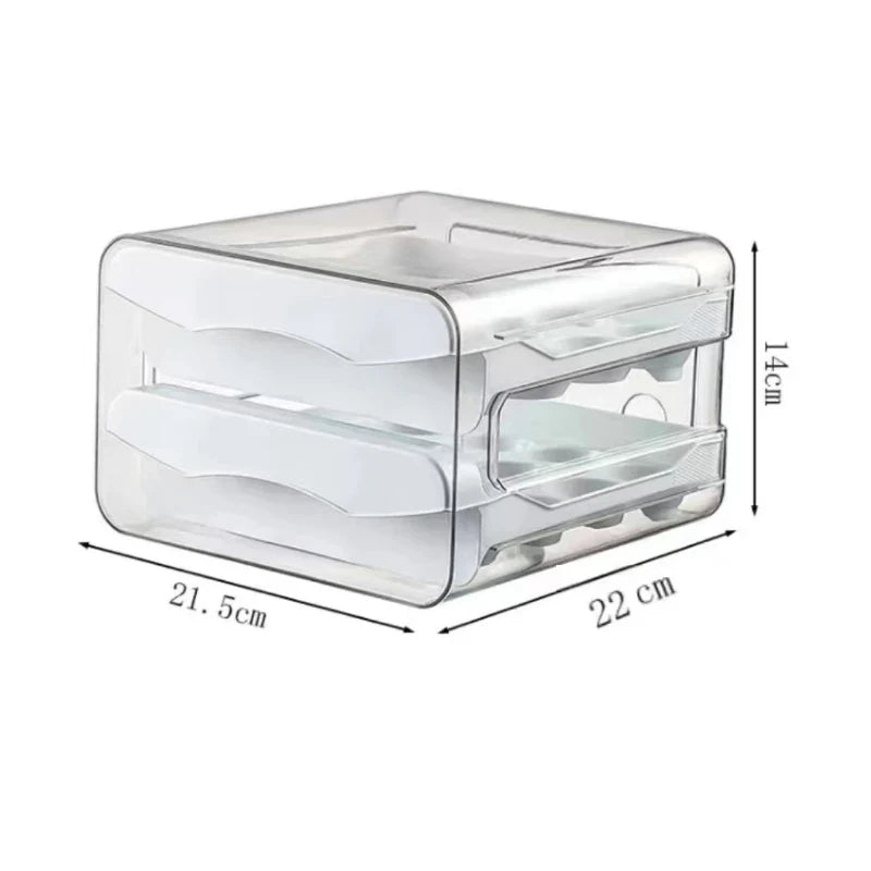 2-Layer Drawer-Style Egg Storage Box
