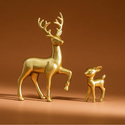 2 Piece Deer Figurine Set