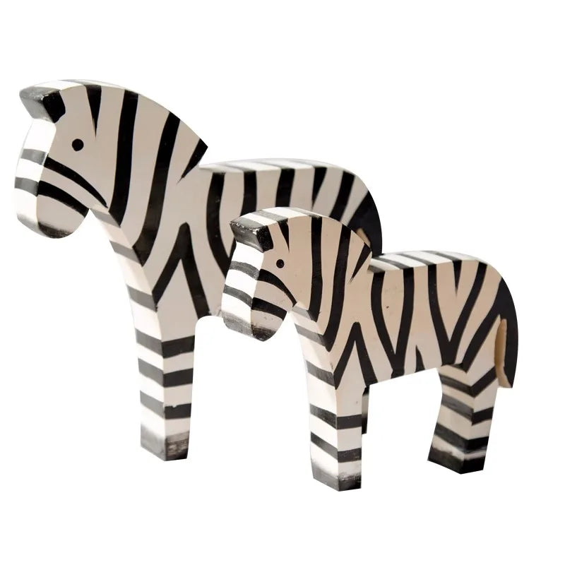 2pcs Creative Retro Zebra Room Decorations